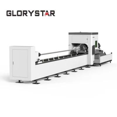Professional (1000W-6000W) Glorystar Hight Power Fiber Tube Laser Cutting Machine