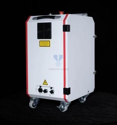 Fiber Laser Oil Cleaning Machines 50W Laser Dirt Cleaning Machines 100W Laser Descaler Machine