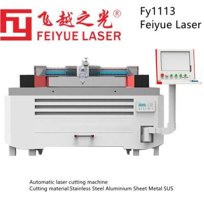 Fy1113 Feiyue Automatic Laser Cutting Machine CNC Laser laser Precision Metal Cutting Machine Stainless Steel Aluminium Sheet Best Laser Cutter