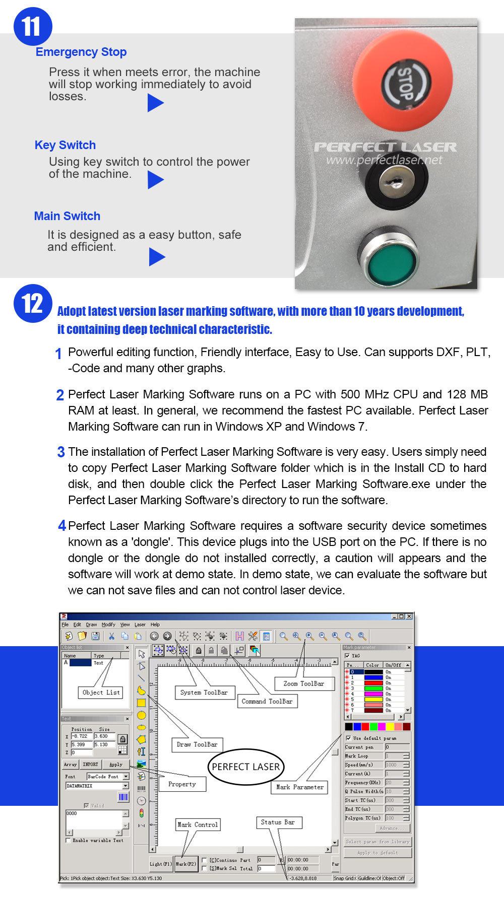 Raycus Ipg 3D Metal Aluminum Ss Fiber Laser Marking Machine