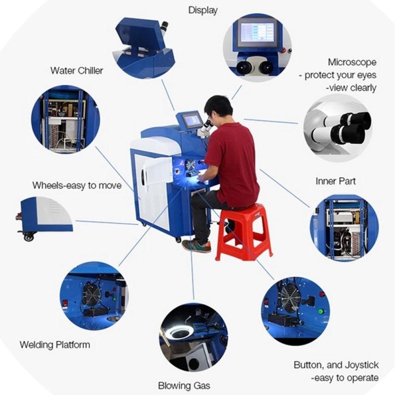 Automatic Jewellery Laser Soldering Machine High Power Stainless Steel Gold Silver Ring Laser Soldering Machine