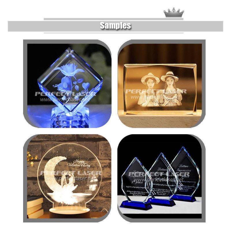 Best Quality 3D Laser Acrylic Glass Crystal Laser Engraving Machine