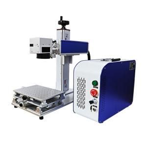 Ipg Raycus Laser Source Portable Mini Fiber Laser Engraver Marking Machinr for Metal with Ce FDA