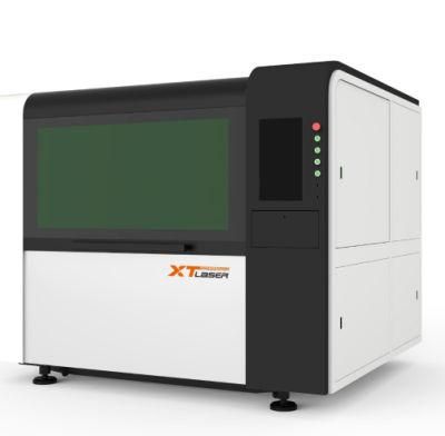 Small Size 1300*900mm Precision Cutting Enclosed Fiber Laser Cutting Machine for Metal Sheet Aluminum, Brass and Silver