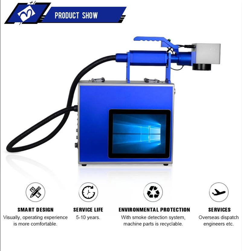20W Portable Fiber Laser Marking Machine with with Touch Screen