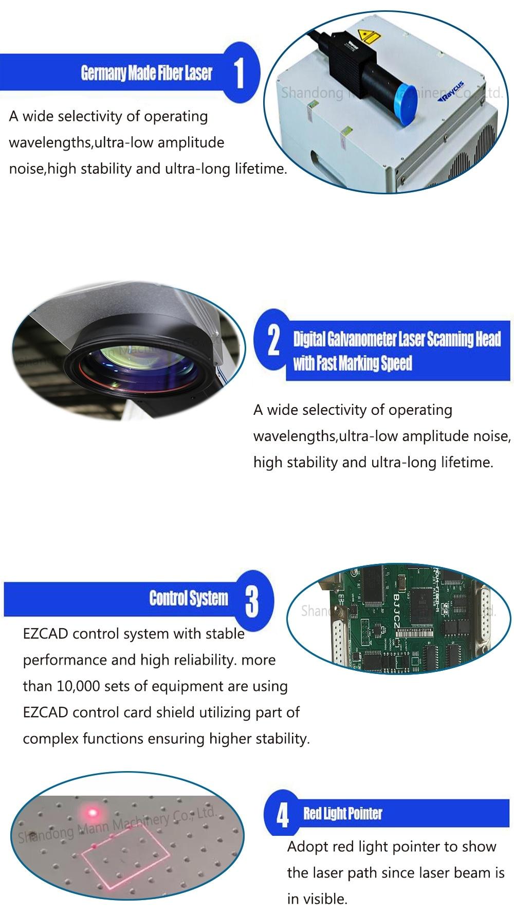 50W Fiber Laser Engraver Stainless Steel Laser Printing Machine for Mobile Watch Phones
