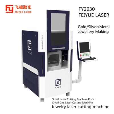 Fy2030 Feiyue Small Fiber Laser Cutter Small Laser Cutting Machine Price Gold Silver Jewelry Decorations CNC Small CNC Laser Cutting Machine