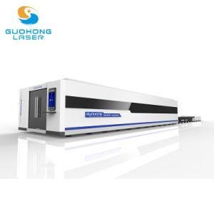 CNC Metal Plate Fiber Laser Cutting Machine with Auto Exchange Table and Enclosed Cover