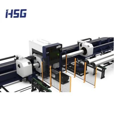 Mild Steel Round Tube Laser Cutting Machine 6000W CNC Cutter