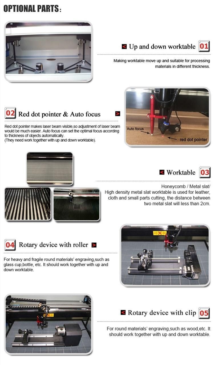 Precision CNC Laser Cutter Engraving Key Machines 6090 Cabinet