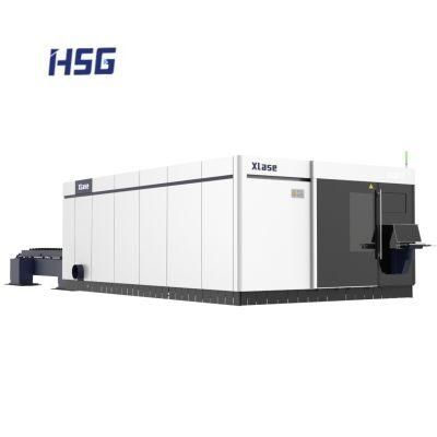 Hsg Laser Xlaser Double Exchange Platforms Sheet Meta Laser Cutter with Taper Pins Positioning From China Metal Manufacturer