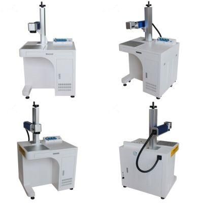 Air Cold Metal Nonmetal Rotary Attachment Plastic Desktop Type Fiber Marking Machine