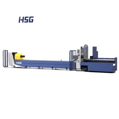 CNC Automatic Laser Cutter Manufacturer Round Ss Ms Gi Metal Iron Stainless Steel Tube Fiber Laser Pipe Cutting Machine