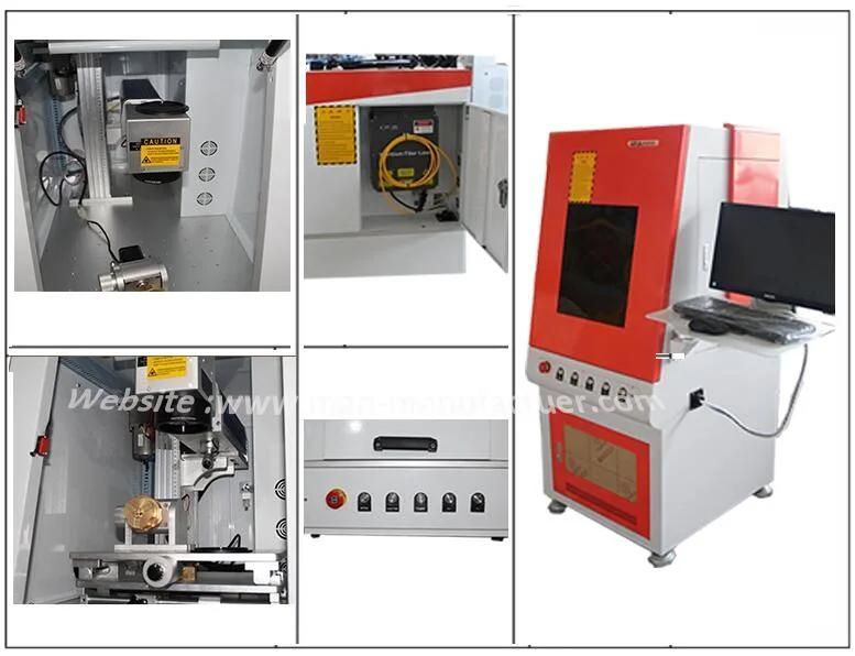 20W Color Fiber Laser Marking Machine Price with Protective Cover