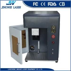 Closed 30W Gold Ring Laser Marking Machine for Print on Metal
