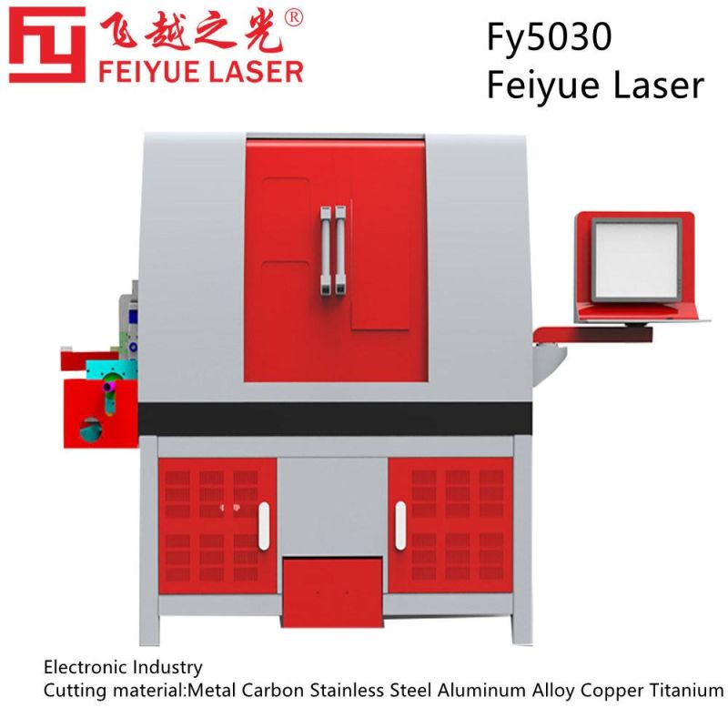 Fy5030 Electronic Industry Feiyue Laser Cutting Machine Manufacturer Laser Processing Machine Keyboard PCB Boards Alloy Aluminum Sheet Plate Metal Laser Cutter