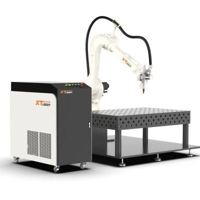2021 Xt Laser New Released Automatic Robot Arm Fiber Laser Welding Machine