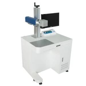 50W Desktop and White Style Fiber Laser Marking Machine for Metal and Nonmetal Materials