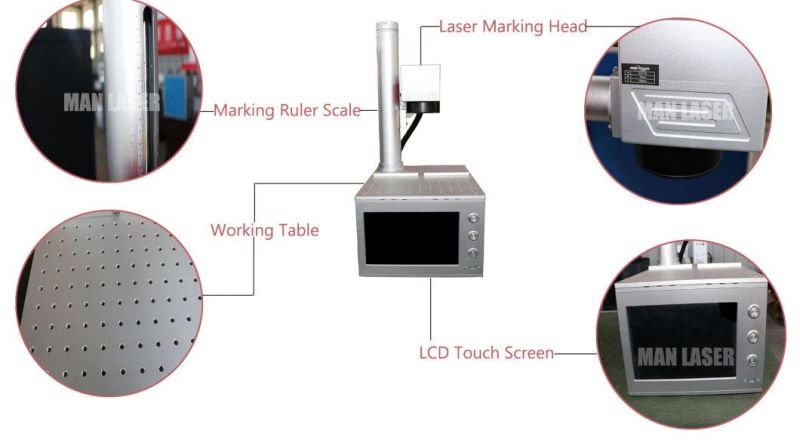 50W Metal Seal/Metallic Stamp Marking Fiber Laser Machine Mark Metallic Signet Machine Price