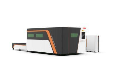 2021 Latest High Precision Compressed Air Low Costfiber Laser Cutting Machine for CS Ss Metal Cutting 1530 2040 2060 2560 G Gp with Safe Cover