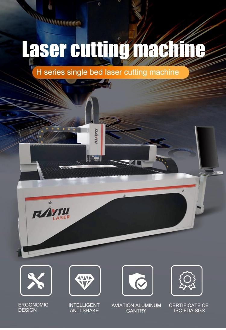 Max Laser Cutter 1000W 2000W 3000W High Precision Fiber Laser Cutting Machine Metal Sheet Aluminum Steel 10mm 3015 Cutting Area Laser Cutter Machine for Sale