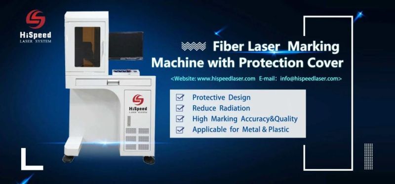 Air Cooling Safety Cover Full Enclosed Sealed Fiber Laser Marking Machine Price