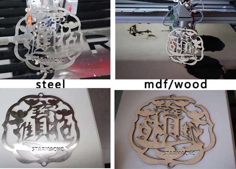 Mixed CO2 150W 180W Laser Cutting Machine for Stainless and Acrylic MDF