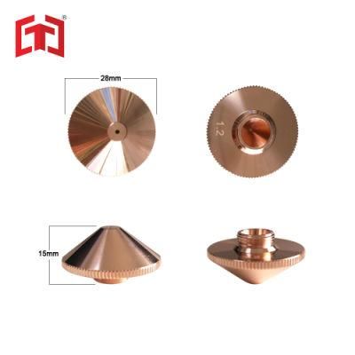 Laser Cutting Consumables Laser Nozzle for Wsx Laser Cutting Head D28 H15 Single Layer