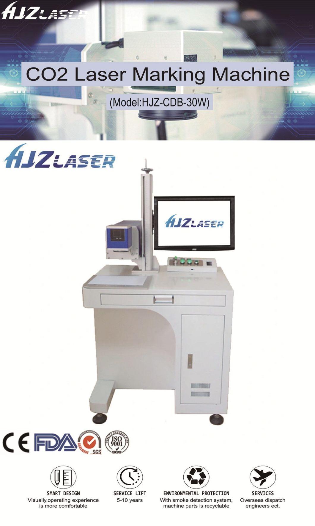 10W 30W 60W Galvo CO2 Laser Coding Machine for Nonmetal