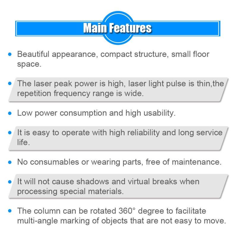 Mini 20W Laser Marking Machine Printing Logo for Metal