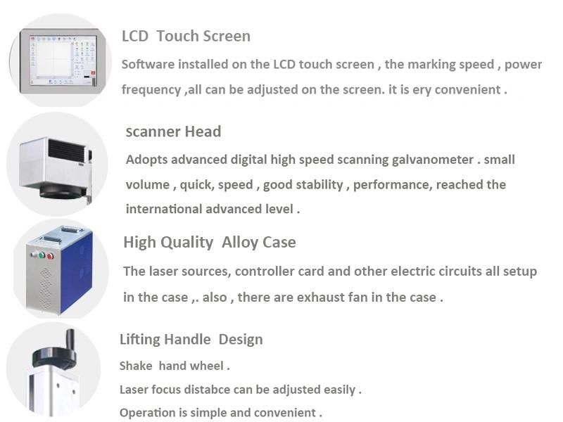 3 Years Warranty Fiber Laser Marking Machine for Copper Alloy
