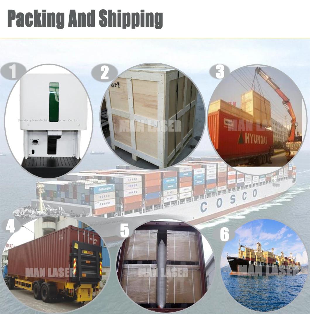 100W Fiber Laser Marking Machinery Price for Plastic Cup/Bearing/Metal/PVC ID/PPR Pipe/Refrigerant Tools