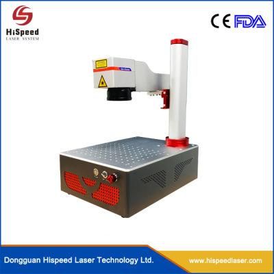 Compact Structure Powerful Function 20W Fiber Laser Marking Machine for Stainless Steel Brass Copper