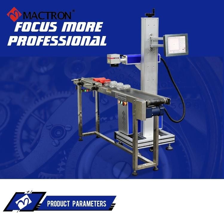 Fly Fiber 20W 30W 50W Sealed Auto Mini Fiber Laser Marking Machine