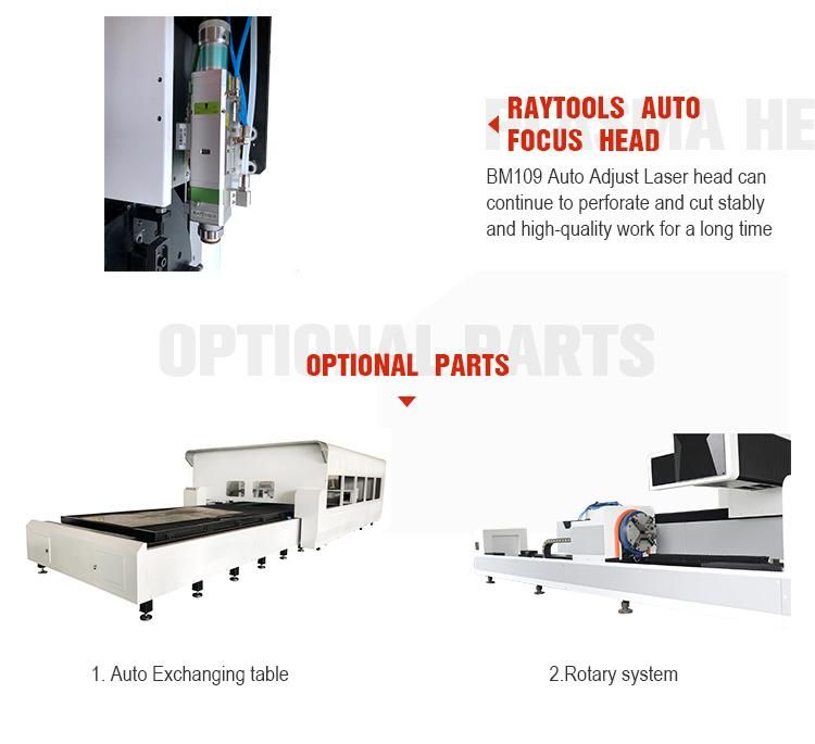 Ca-1530 Metal Ss CS Brass Aluminum Cutting 2000W Fiber Laser Cutting Machine