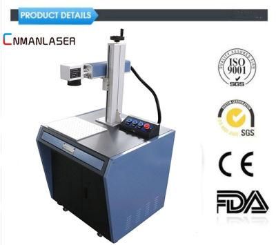 High Precision 20W/30W/50W Fiber Laser Marking Machine Price for Helmet ABS, Pes, PVC