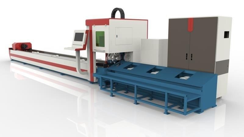 China Manufacturer Metal Pipe Fiber Laser Cutting Machine for Steel / Brass / Aluminum