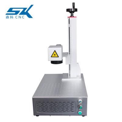 Small Mini Hot Sale Portable Easy to Operate 20W 30W 50W Power Optional Wood Acrylic Fiber Laser Marking CNC Machines