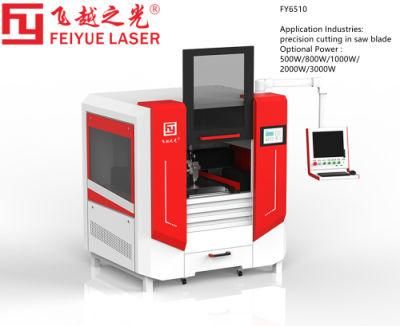 Fy6510 Feiyue Saw Blade Fiber Laser Cutter Machines CNC Precision Metal Stainless Steel Aluminum Sheet Metal Laser Cutting Machine