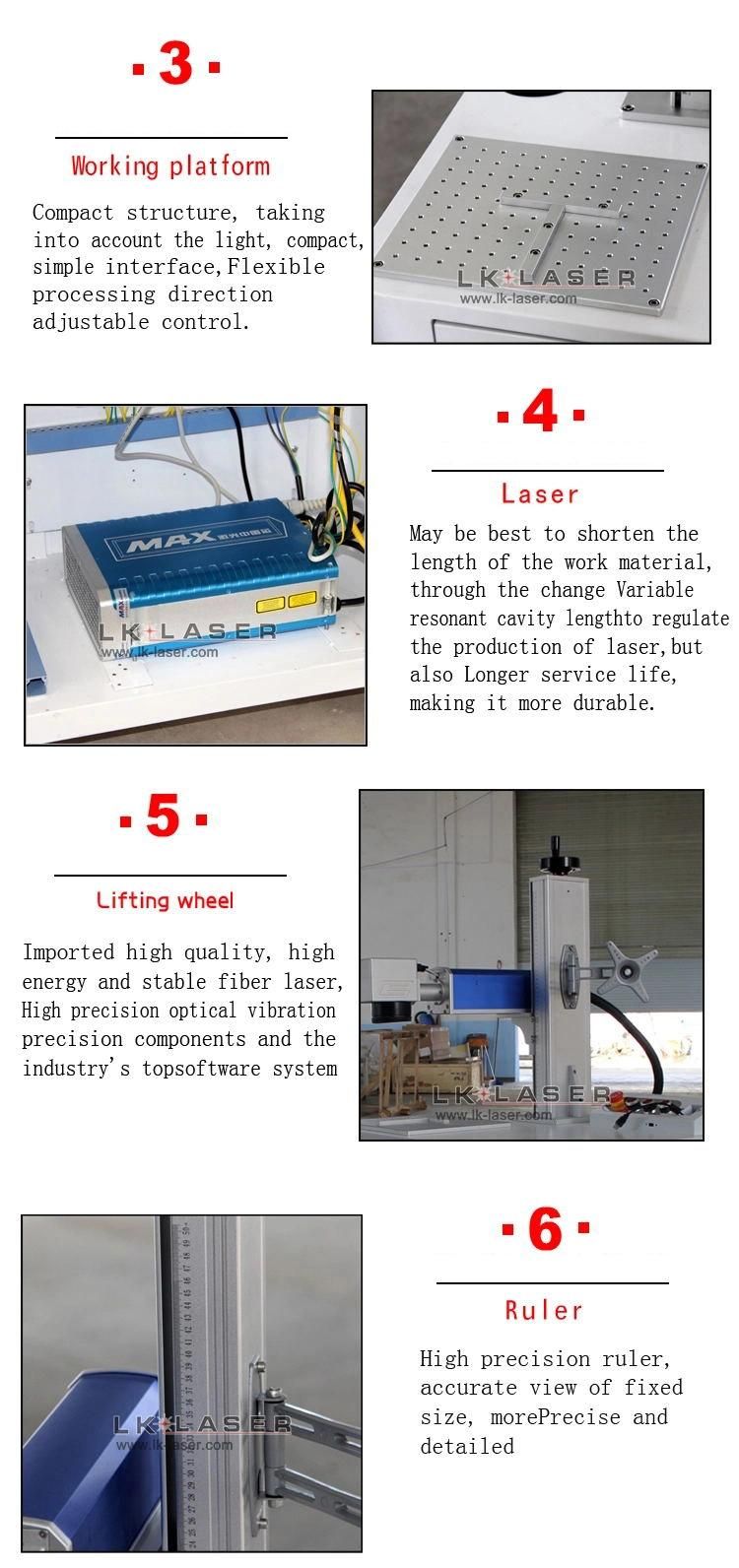 10W 30W 50W CO2 Laser Marking Machine for Acrylic/ Leather / Wood