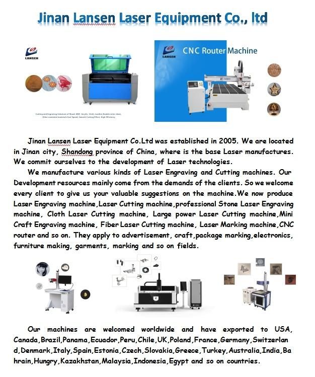 400X600 Lansen CO2 Laser Engraving Acrylic Leather Laser Cutter