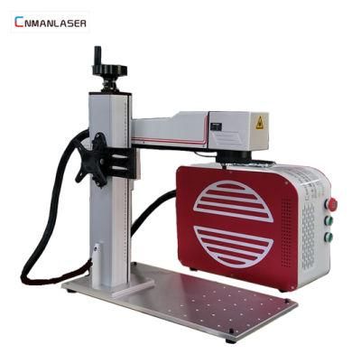 Metal 20W Fiber Laser Marking Machine with Optional Size Rotary Device