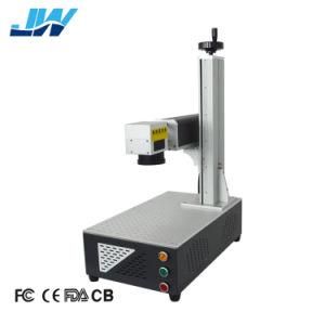 Mini Portable 30W 50W Fiber Laser Marking Machine with Computer