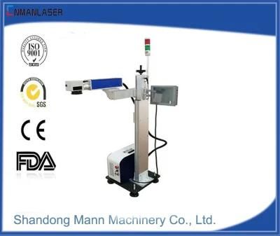 High Precision Fly Fiber Laser Marking Machine for PP/PE Product