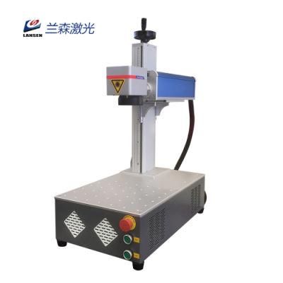 Logo Nameplate Economical Mini Fiber Laser Etching Marking Engraving Machine