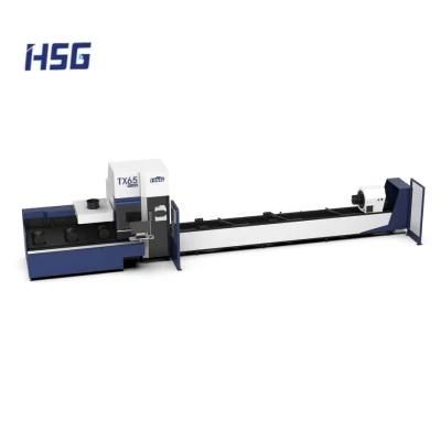 Tube Length 6500mm Laser Pipes Cutting Machine with Small Tailing Material Factory Price From China Metal Processing Supplier