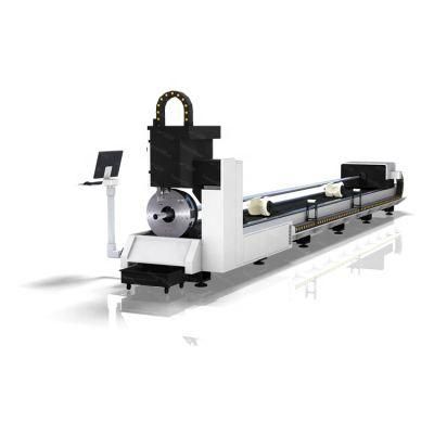 Manual Sheet Metal Round CNC Fiber Laser Cutting Machine with Rotary Tube Pipe