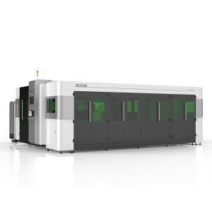 4000W Economic High Efficiency Pipe Plate Whole Cover Exchange Platform Metal Fiber Laser Cutting Machine with Ipg/Raycus Generator 3015gr