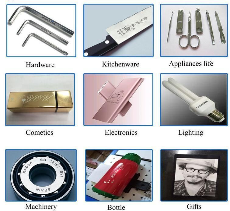 20W Optical Fiber Laser Marking Machine with Rotary Table