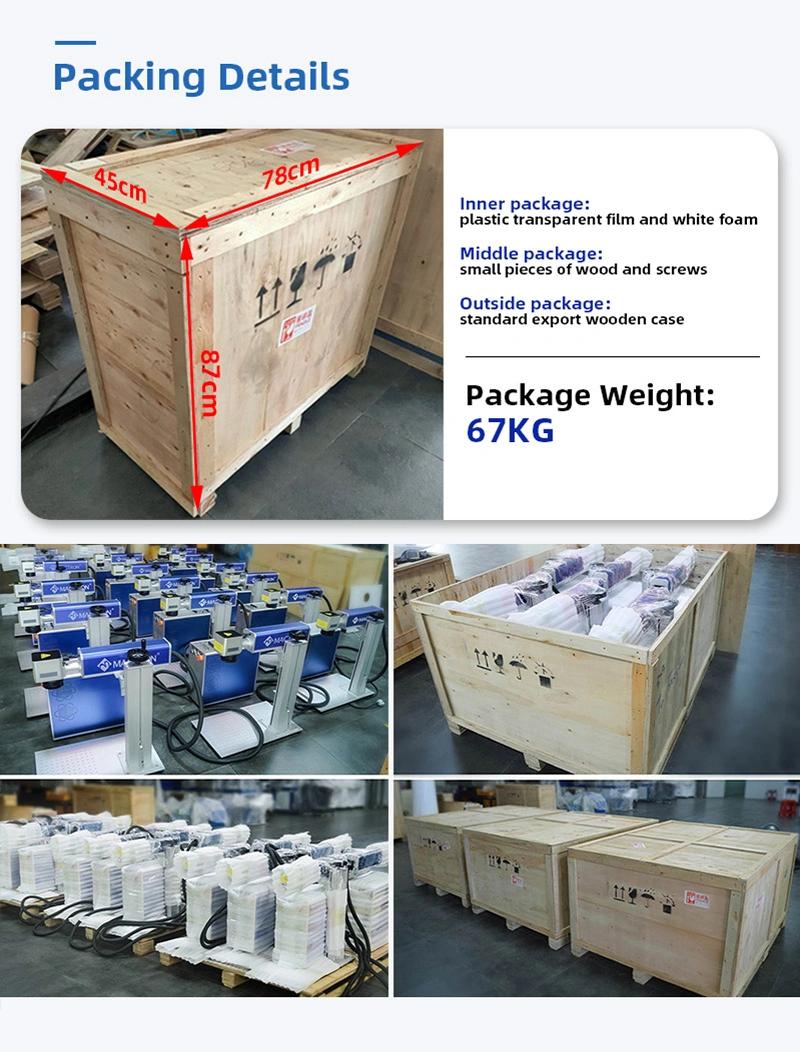 Wholesale Desktop Raycus/Jpt Split Fiber Laser Marking Engraving Machine 30W Laser Marking Machine for Ring Lettering